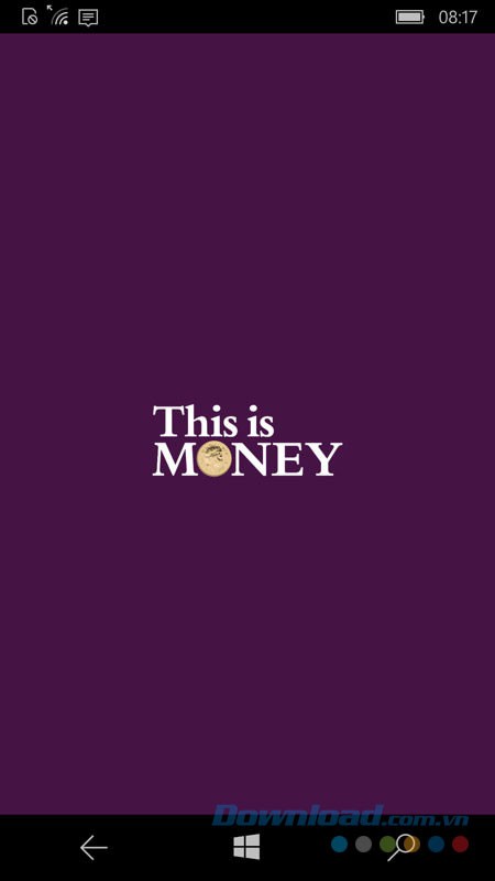 Giao diện ứng dụng trên điện thoại