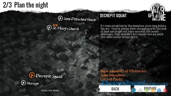 Lập kế hoạch sinh tồn trong This War of Mine cho Android