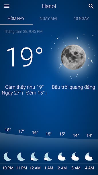 Ứng dụng Thời tiết Việt Nam