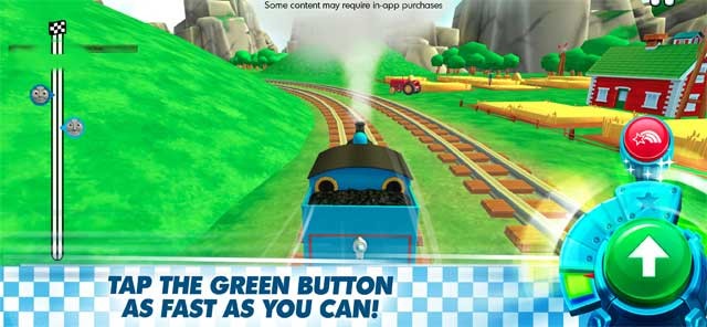 Chạm vào nút màu xanh lá nhanh nhất có thể để tăng tốc