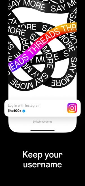 Có thể giữ nguyên tên Instagram trên Threads