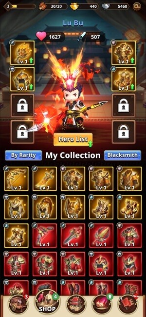 Three Kingdoms Dynasty Archer cho bạn chơi cùng các anh hùng Tam Quốc mạnh mẽ