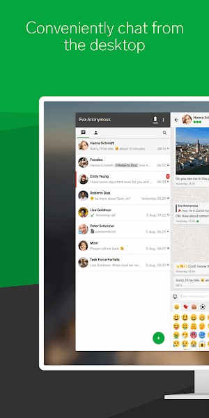 Chat thuận tiện trên desktop