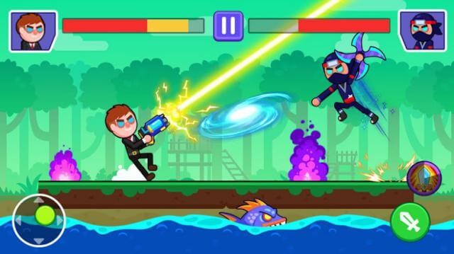 Thrilling Fencing Master cho bạn tham gia vào trận đấu 1vs1 thú vị