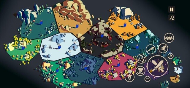 Bạn xây dựng và bảo vệ vương quốc nhỏ của mình trong game Thronefall