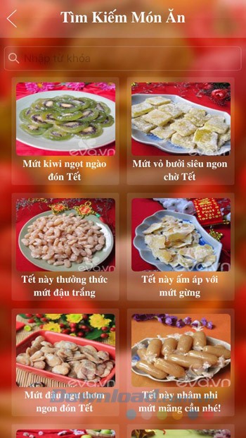 Tìm kiếm món ăn