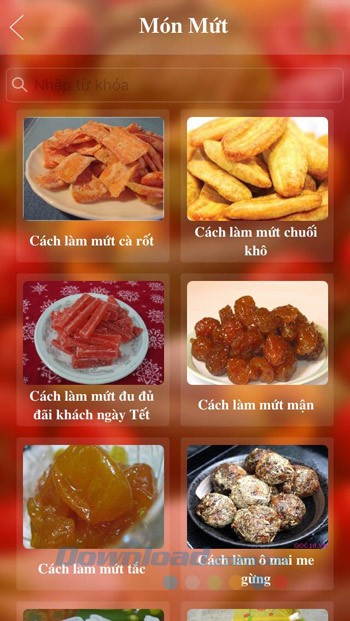 Các món mứt tết