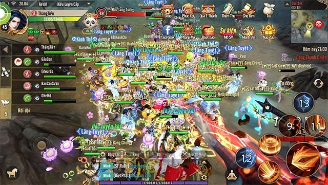 Giao diện chơi game Thục Sơn Kỳ Hiệp