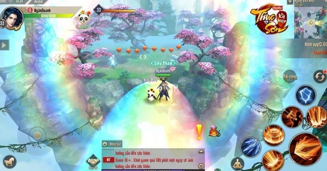 Giao diện chơi game nhập vai tiên hiệp Thục Sơn Kỳ Hiệp