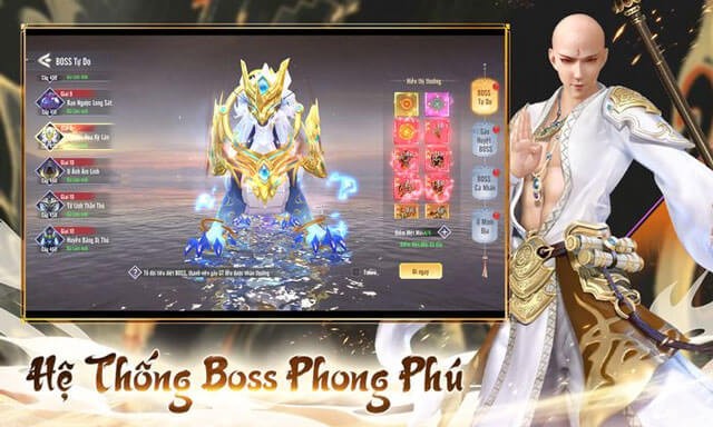 Hệ thống Boss cực kỳ phong phú