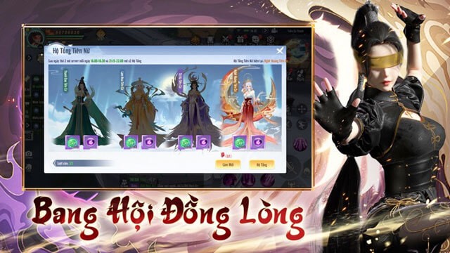 Tính năng Bang hội đồng lòng