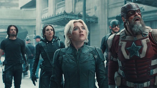 Poster phim siêu anh hùng Thunderbolts - Biệt đội sấm sét