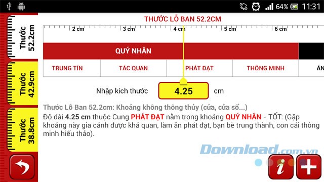 Thước Lỗ Ban dùng trong phong thủy xây nhà