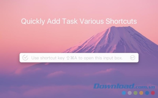 Thêm nhanh các phím tắt cho nhiều nhiệm vụ