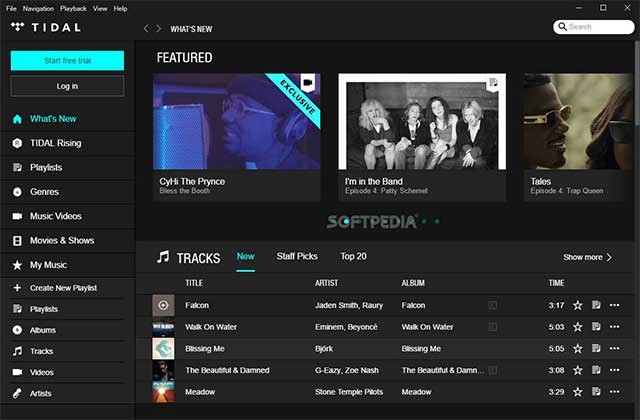 Giao diện của ứng dụng này khá giống với Spotify