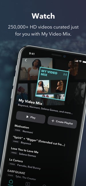 Xem MV nhạc HD tuyệt đẹp trên TIDAL Music