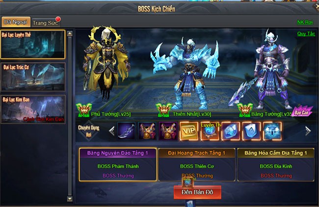 Boss kịch chiến trong Tiên Chiến