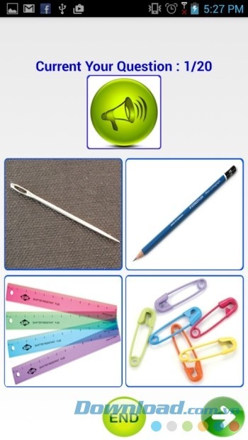 Giúp bé nghe và nhớ cách phát âm sau đó chọn đáp án tương ứng