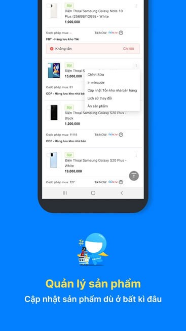 Quản lý sản phẩm