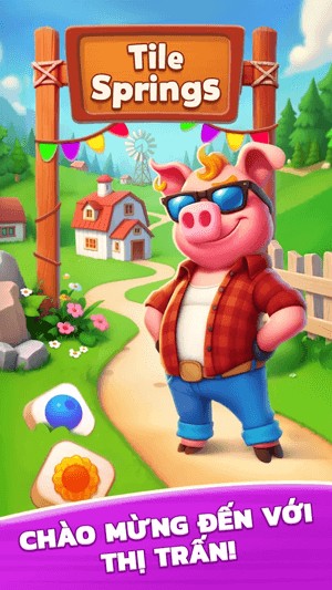 Game xếp hình ghép 3 kết hợp xây dựng trang trại