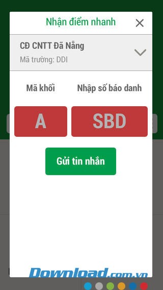 Tìm điểm thi for iOS