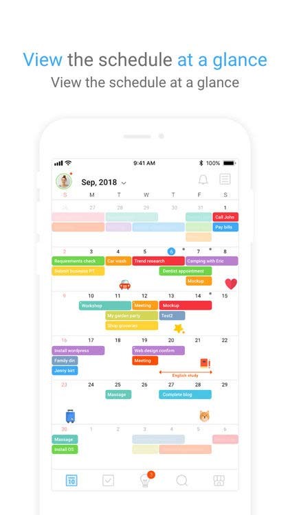TimeBlocks cho phép bạn xem lịch trình dễ dàng