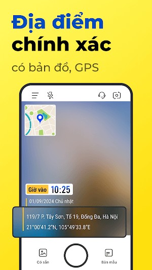 Timemar giúp bạn thêm địa điểm chính xác, bản đồ, GPS vào ảnh