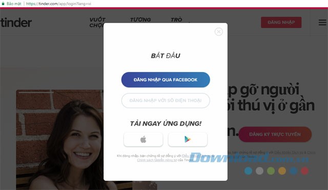 Đăng ký Tinder miễn phí