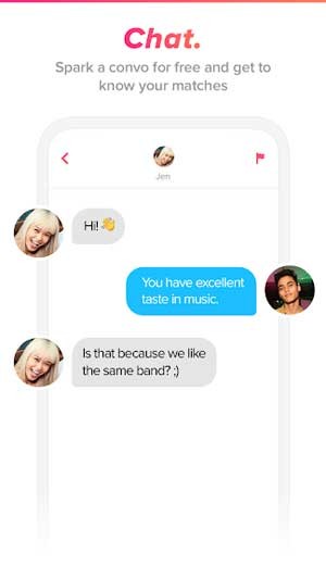 Làm quen và trò chuyện với đối tượng tương hợp hoàn toàn miễn phí