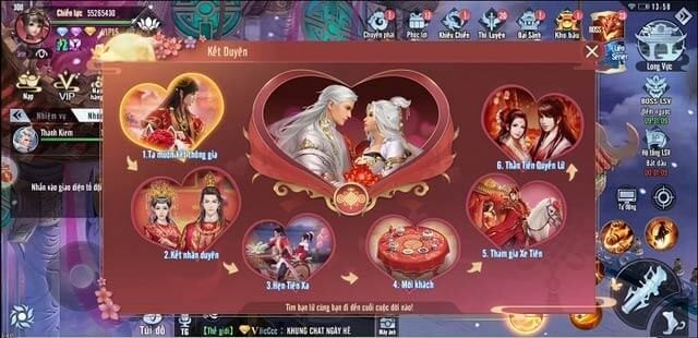 Tính năng kết đôi trong Tinh Vân Kiếm