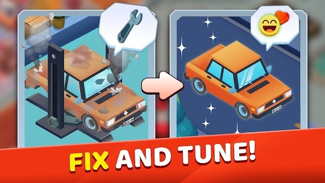 Sửa chữa và tân trang những chiếc xe ô tô trong game Tiny Auto Shop 2: Car Mechanic