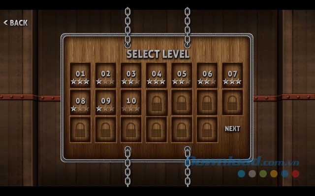 Hoàn thành các level trong game