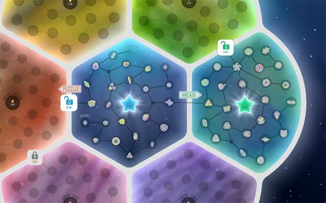 Game có 3 chế độ chơi: Puzzle, Arcade và Infinity