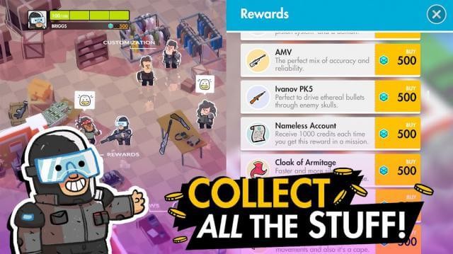 Thu thập các chiến lợi phẩm để tăng cường sức mạnh cho Biệt đội của bạn