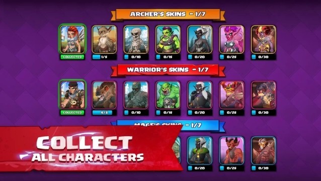 Thu thập tất cả nhân vật