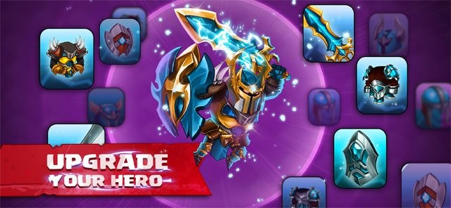 Nâng cấp anh hùng để tăng cường sức mạnh