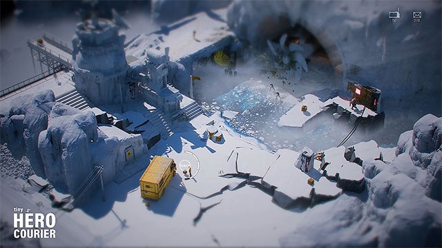 Lối chơi của Tiny Hero Courier game kết hợp giữa hành động nhanh, giải đố và sinh tồn chiến lược