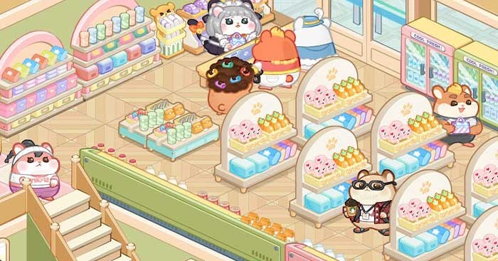 Mở các gian hàng khác nhau để phục vụ khách hàng hamster