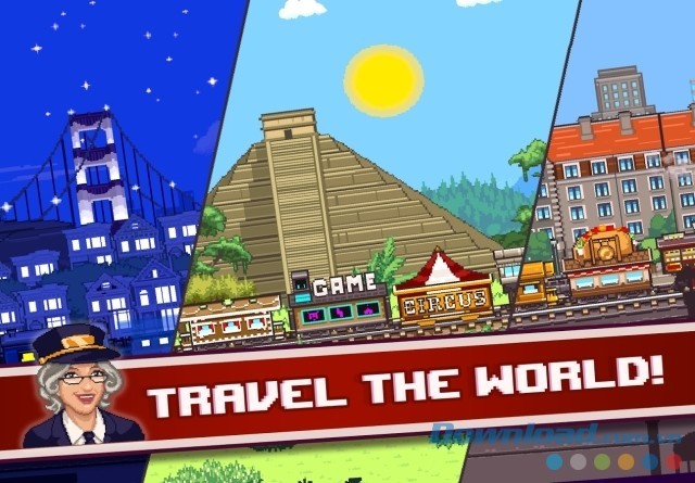 Di chuyển đến nhiều địa điểm tuyệt đẹp trên thế giới