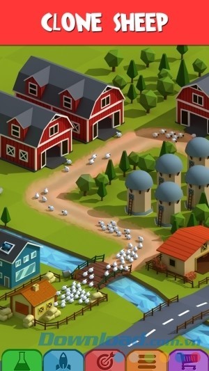 Tải Tiny Sheep cho Android để nhân bản cừu