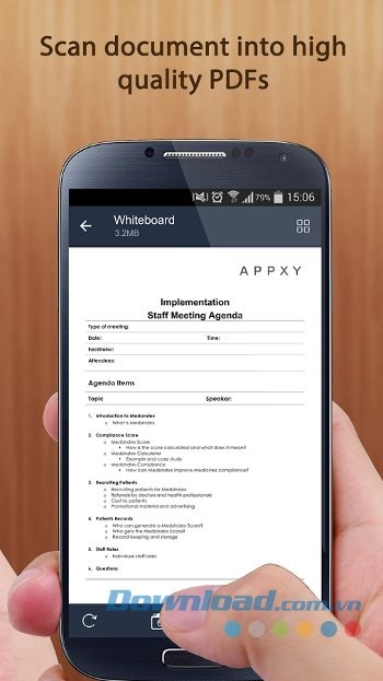 Tự nhận dạng góc cạnh tài liệu