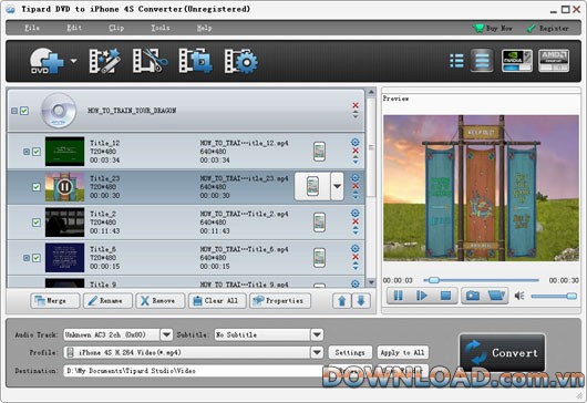 Tipard DVD to iPhone 4S Converter