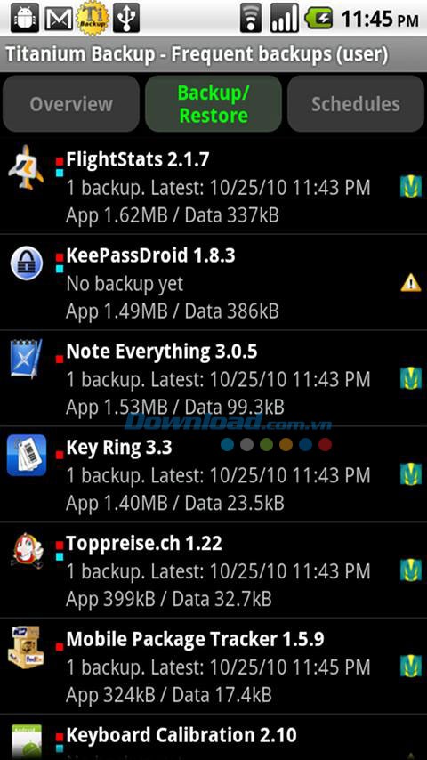 Titanium Backup for Android