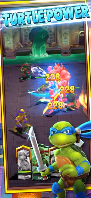 Chiến đấu với sức mạnh của ninja rùa trong game TMNT Mutant Madness
