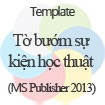 Mẫu Tờ Bướm Sự Kiện Học Thuật Màu Sắc