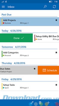 Đánh dấu hoàn thành