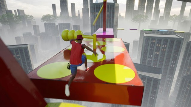 Điều khiển nhân vật chạy nhảy, leo trèo và vượt chướng ngại vật trên cao