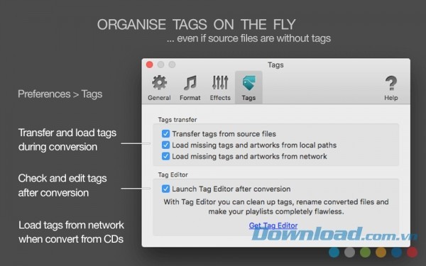 To WAV Converter cho Mac sắp xếp dữ liệu nhanh chóng