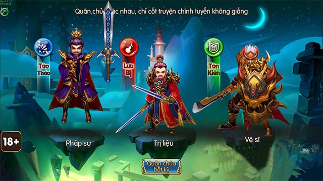 Lựa chọn nhân vật chỉ huy