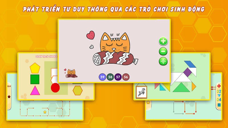 Ứng dụng giúp phát triển tư duy cho bé qua các trò chơi